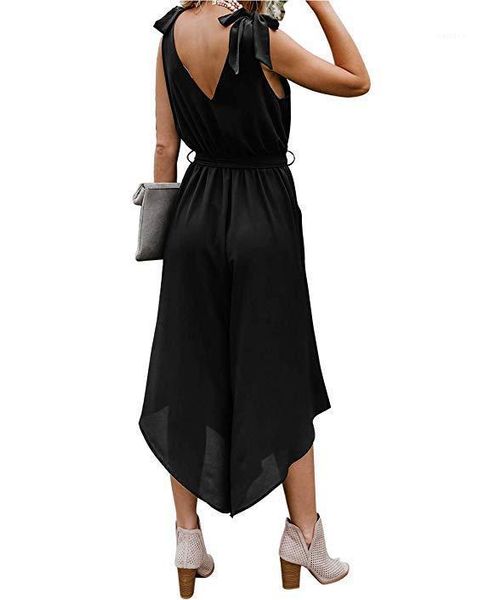 jumpsuits irregular length women rompers summer capris plus size clothing bow sleeveless v neck loose womens, Black;white
jumpsuits irregular length women rompers summer capris plus size clothing bow sleeveless v neck loose womens, Black;white