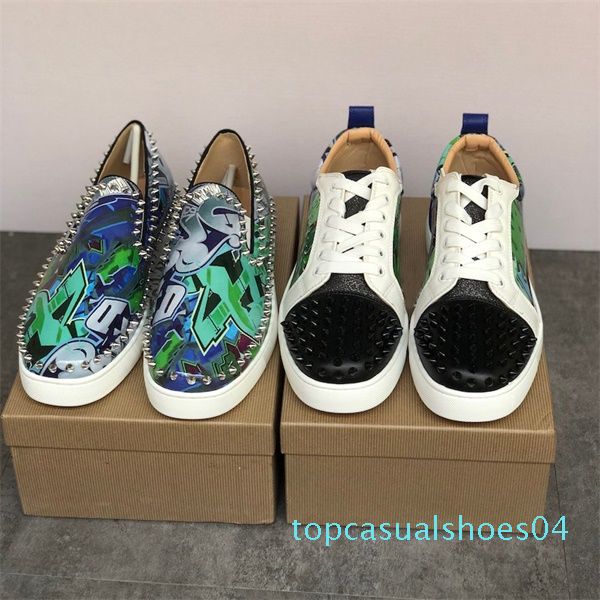 designer shoes luxury men women red bottom sneakers version multi colors junior spikes orlato trainers men wedding party shoes t04, Black
designer shoes luxury men women red bottom sneakers version multi colors junior spikes orlato trainers men wedding party shoes t04, Black