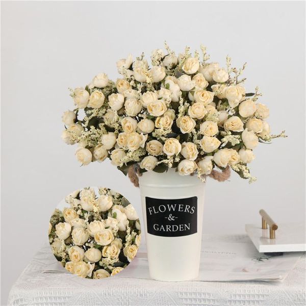 5 branches 15-head artificial rose flower bouquet simulation rose floral decor wedding party fake flower
5 branches 15-head artificial rose flower bouquet simulation rose floral decor wedding party fake flower