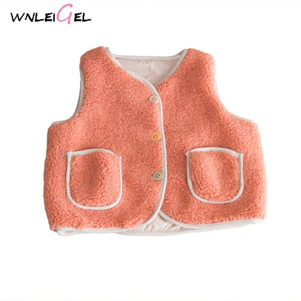 wlg baby winter fanshion casaul warm soft plush orange buckle waistcoats children cotton solid v-neck all match cloth 1-5 years, Blue
wlg baby winter fanshion casaul warm soft plush orange buckle waistcoats children cotton solid v-neck all match cloth 1-5 years, Blue