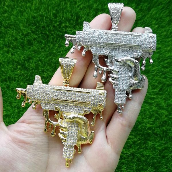 iced brass cz big heavy gun shape pendants men's hip hop jewelry necklace party gift cn140, Silver
iced brass cz big heavy gun shape pendants men's hip hop jewelry necklace party gift cn140, Silver