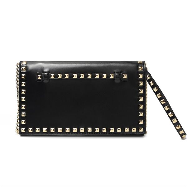 riveted pure color envelope banquet formal handbag fashion lady's large wallet for women
riveted pure color envelope banquet formal handbag fashion lady's large wallet for women