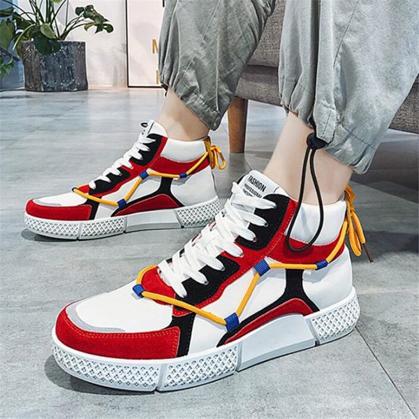 2019 new men shoes men casual shoes high help lightweight lace up sneakers breathable flats male footwear y888, Black
2019 new men shoes men casual shoes high help lightweight lace up sneakers breathable flats male footwear y888, Black