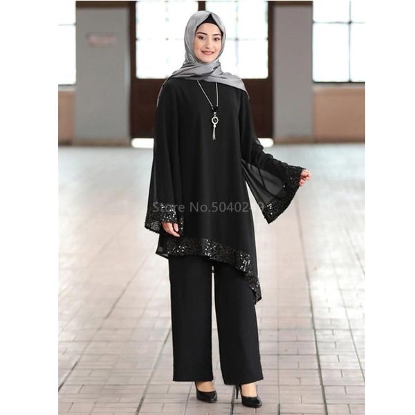 women muslim sets 2pc sequins dress lace pants 2020 fashion islamic clothing irregular skirt full sleeve long robes elegant lady, Red
women muslim sets 2pc sequins dress lace pants 2020 fashion islamic clothing irregular skirt full sleeve long robes elegant lady, Red