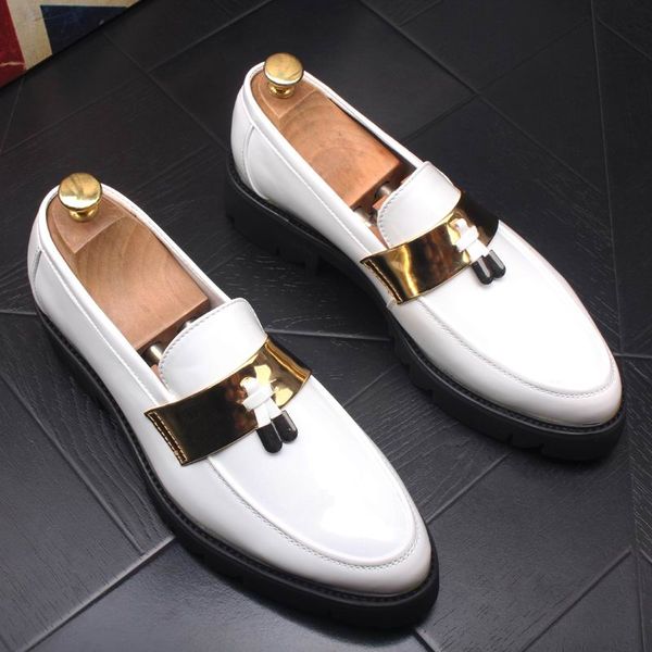 selling spring mens white casual shoes fashion round toe tassel slip on man pu leather shoes shiny black party
selling spring mens white casual shoes fashion round toe tassel slip on man pu leather shoes shiny black party