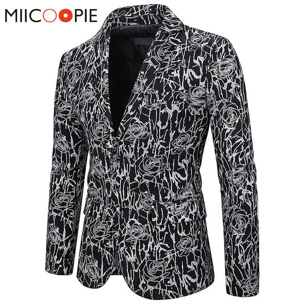 2019 brand nightclub men blazer rose bronzing slim fit formal blazer hombre business single breasted mens suit jacket blazers, White;black
2019 brand nightclub men blazer rose bronzing slim fit formal blazer hombre business single breasted mens suit jacket blazers, White;black