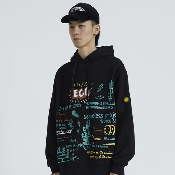 harajuku graffiti hoodie sweatshirt men hip hop hooded pullover streetwear hipster print autumn fashion loose hoodie cotton, Black
harajuku graffiti hoodie sweatshirt men hip hop hooded pullover streetwear hipster print autumn fashion loose hoodie cotton, Black