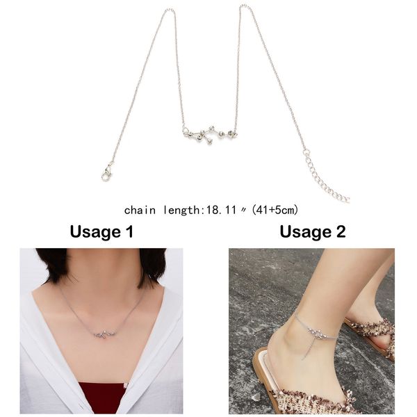 new fashion european and american constellation necklace 12 constellation water drill paper necklace individual bone chain manufacturer whol, Silver
new fashion european and american constellation necklace 12 constellation water drill paper necklace individual bone chain manufacturer whol, Silver