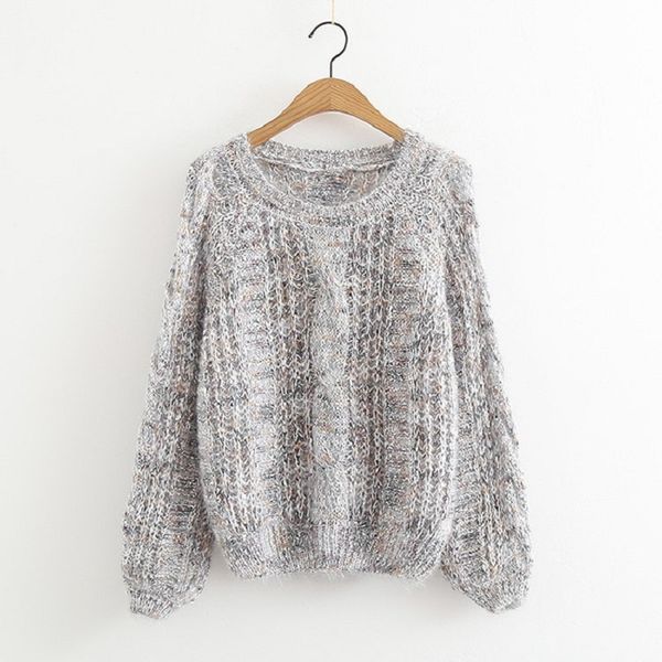 autumn 2018 lantern sleeves loose wild thick wool knitted sweater women winter pullover female winter jumper pull femme sweater, White;black
autumn 2018 lantern sleeves loose wild thick wool knitted sweater women winter pullover female winter jumper pull femme sweater, White;black