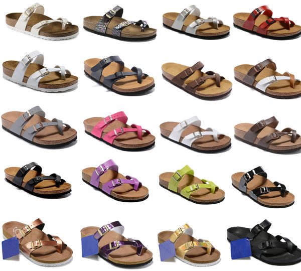 2019 new leather slippers white red mens flat sandals women shoes two buckle fashion design comfortable summer beach size 36-46, Black
2019 new leather slippers white red mens flat sandals women shoes two buckle fashion design comfortable summer beach size 36-46, Black