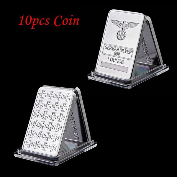 10pcs german coin collection,1oz 999 fine silver bar with eagle coin german iron cross of silver bar ing
10pcs german coin collection,1oz 999 fine silver bar with eagle coin german iron cross of silver bar ing