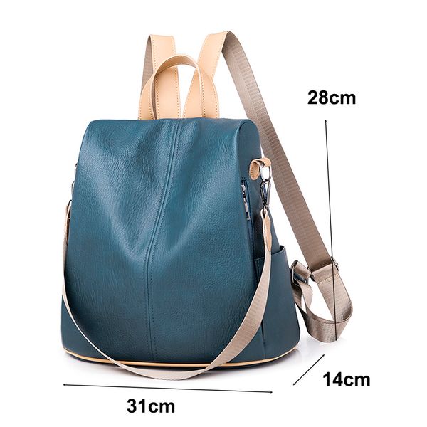 xiyan anti-theft women's backpack trendy soft quality leather bag korea multi-function shopping backpack for lady 2019 new
xiyan anti-theft women's backpack trendy soft quality leather bag korea multi-function shopping backpack for lady 2019 new