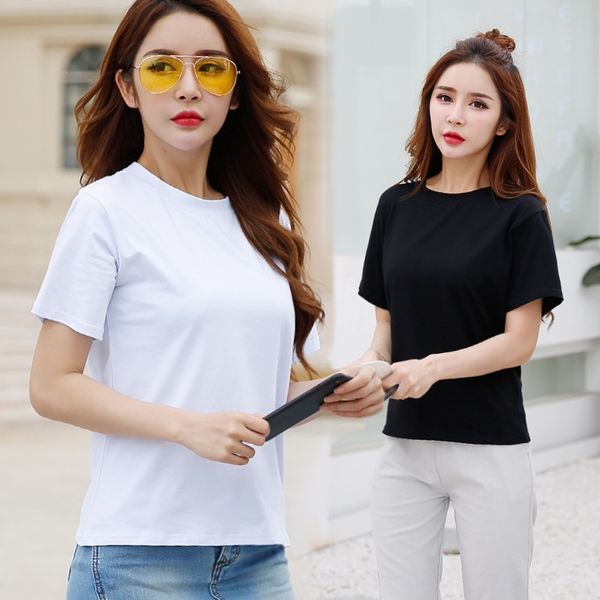 loose short-sleeved t- underpants underpants t-shirt ladies 2019 korean style versatile slim half-sleeve base shirt, White
loose short-sleeved t- underpants underpants t-shirt ladies 2019 korean style versatile slim half-sleeve base shirt, White