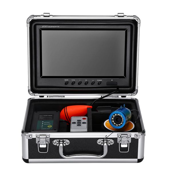 9" 30m underwater fishing camera fish finder 24pcs infrared and white led battery control box underwater video fishing camera
9" 30m underwater fishing camera fish finder 24pcs infrared and white led battery control box underwater video fishing camera