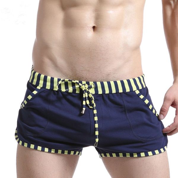 running shorts 100% cotton gym men loose pocket summer home leisure sport breathable boxer briefs man, Black;blue
running shorts 100% cotton gym men loose pocket summer home leisure sport breathable boxer briefs man, Black;blue