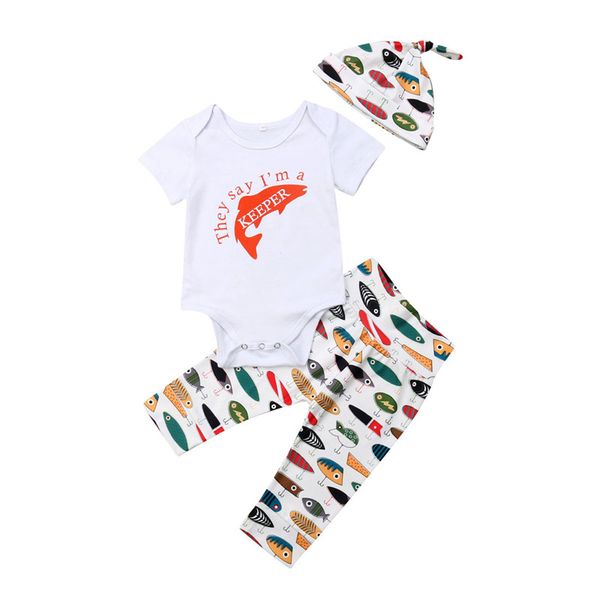 newborn infant toddler baby boy clothes summer short sleeve o-neck bodysuit fish pants hat 3pcs set outfit costume clothing, White
newborn infant toddler baby boy clothes summer short sleeve o-neck bodysuit fish pants hat 3pcs set outfit costume clothing, White
