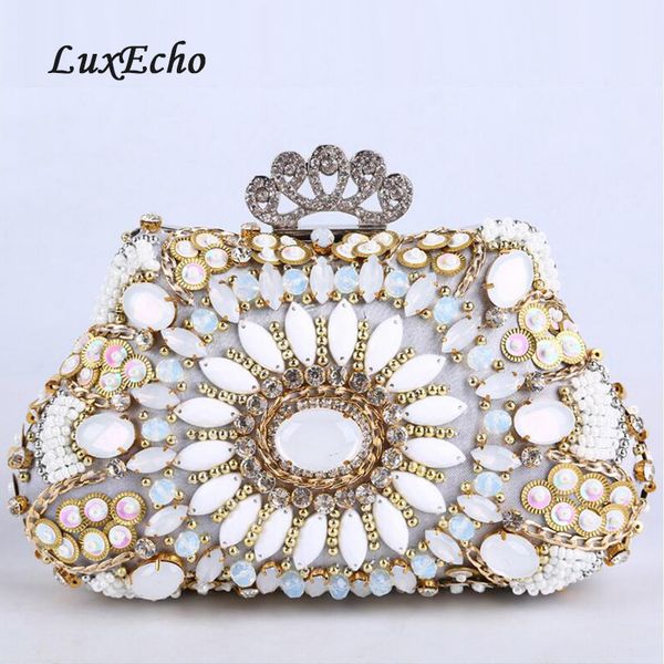 pearl diamonds crown evening bag women's rhinestone day clutch female wedding/party bags beaded purse girl handbags
pearl diamonds crown evening bag women's rhinestone day clutch female wedding/party bags beaded purse girl handbags