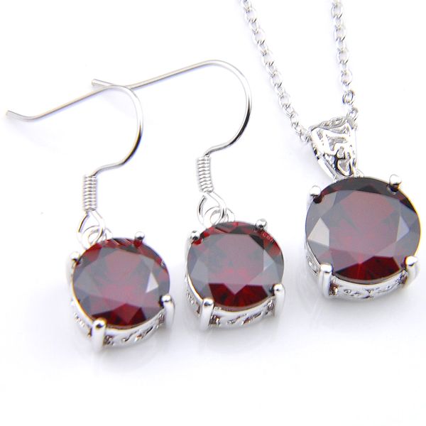luckyshine earrings pendants jewelry sets round red garnet gems 925 sterling silver plated necklaces women holiday party gift
luckyshine earrings pendants jewelry sets round red garnet gems 925 sterling silver plated necklaces women holiday party gift