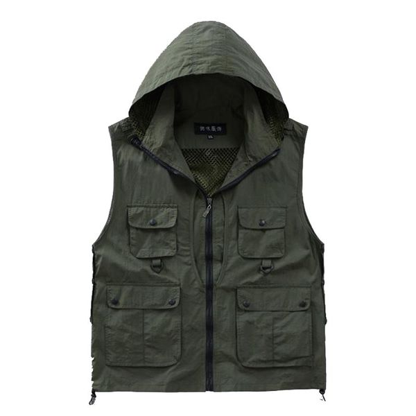 versatile pgrapher hoodied men vest waterproof quick-drying mesh vest men gilet sleeveless jackets pockets plus size, Black;white
versatile pgrapher hoodied men vest waterproof quick-drying mesh vest men gilet sleeveless jackets pockets plus size, Black;white