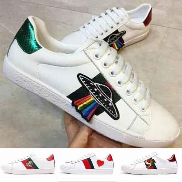 2018 new women designer shoes ace luxury embroidered white tiger bee genuine leather mens sneakers casual shoes size 36-44, White;red
2018 new women designer shoes ace luxury embroidered white tiger bee genuine leather mens sneakers casual shoes size 36-44, White;red