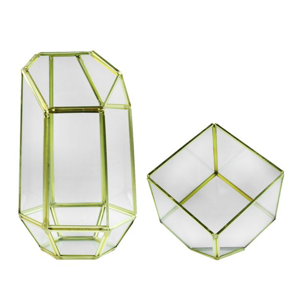 2 pieces geometric glass flower vase succulent plants pot diy micro landscape terrarium tealight candle holder
2 pieces geometric glass flower vase succulent plants pot diy micro landscape terrarium tealight candle holder