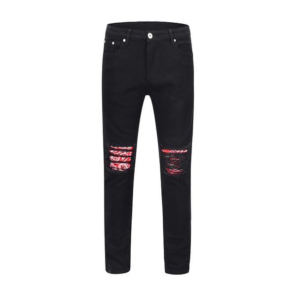 brand jeans black рваные джинсы мужчины holes denim тощий slim fit jean брюки scratched байкер синий, Blue
brand jeans black рваные джинсы мужчины holes denim тощий slim fit jean брюки scratched байкер синий, Blue