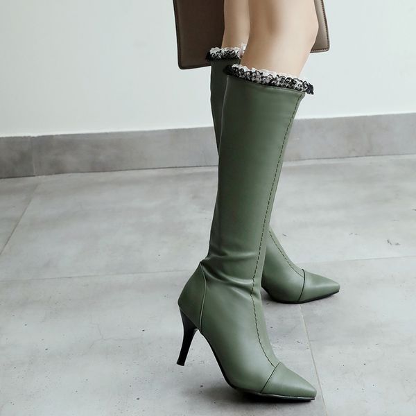 youyedian women boots winter knee high boots women thin heels leather fashion solid casual shoes botines mujer, Black
youyedian women boots winter knee high boots women thin heels leather fashion solid casual shoes botines mujer, Black