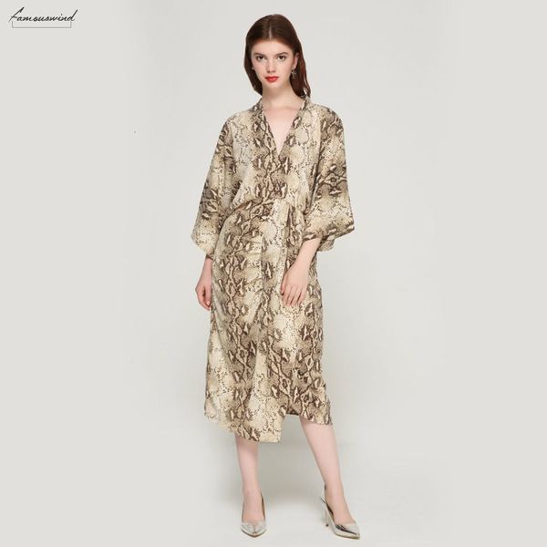 dresses women vestidos snake print oversized dress v neck elastic waist split ladies loose mid calf chic qa205, Black;gray
dresses women vestidos snake print oversized dress v neck elastic waist split ladies loose mid calf chic qa205, Black;gray