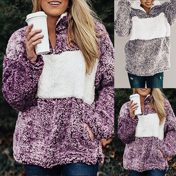2019 winter fashion faux fur hoodies women autumn warm thick fur patchwork sweatshirts female zipper causal plush pullovers, Black
2019 winter fashion faux fur hoodies women autumn warm thick fur patchwork sweatshirts female zipper causal plush pullovers, Black