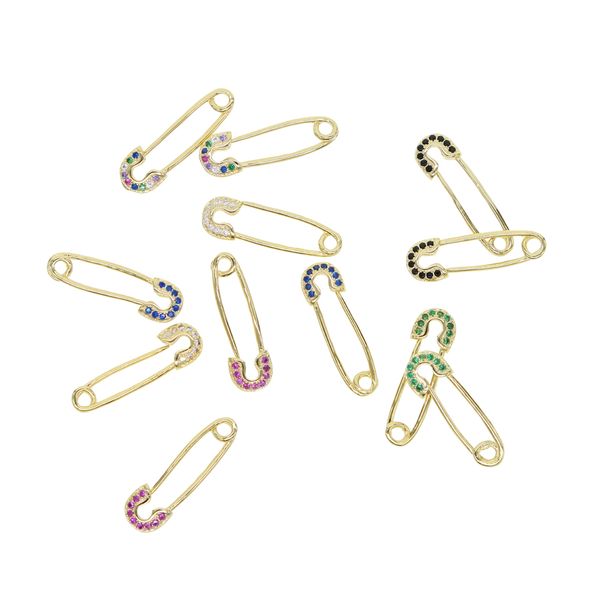 rainbow cz safety pin earring 2019 gold color fashion blue black white red green cz women gift colorful multi piercing earrings, Silver
rainbow cz safety pin earring 2019 gold color fashion blue black white red green cz women gift colorful multi piercing earrings, Silver