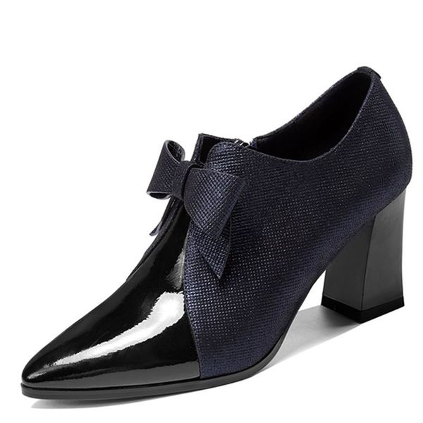 natural genuine leather high heel shoes spring autumn butterfly-knot women heels office ladies shoes, Black
natural genuine leather high heel shoes spring autumn butterfly-knot women heels office ladies shoes, Black
