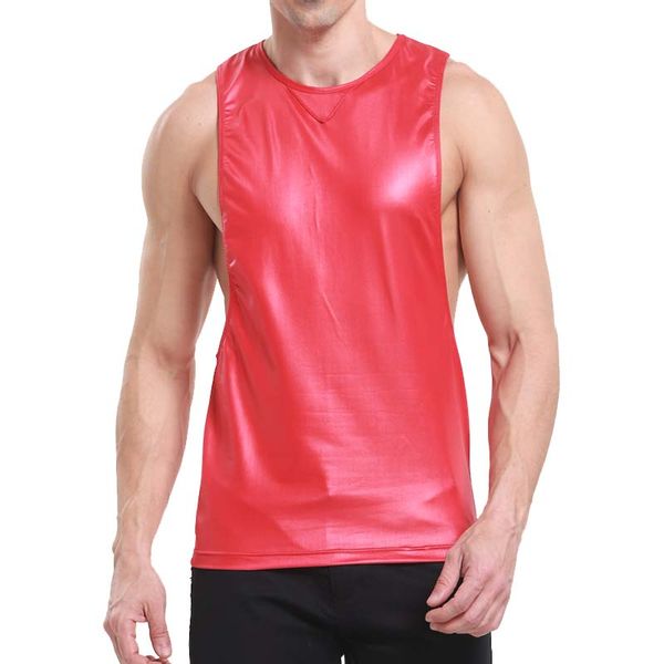 mens patent leather sports underwear breathable loose running fitness tank gyms clothing bodybuilding vest, White;black
mens patent leather sports underwear breathable loose running fitness tank gyms clothing bodybuilding vest, White;black