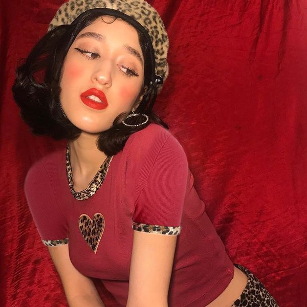 2019 women high waist crop summer new round neck short sleeve leopard print t-shirt casual red tee, White
2019 women high waist crop summer new round neck short sleeve leopard print t-shirt casual red tee, White