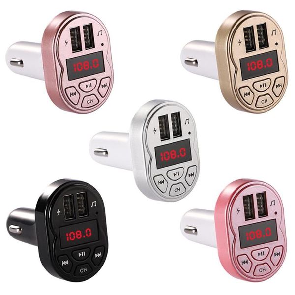 

a2 mini fm transmitter wireless auto bluetooth lcd display car kit stereo music audio mp3 player fm transmitters