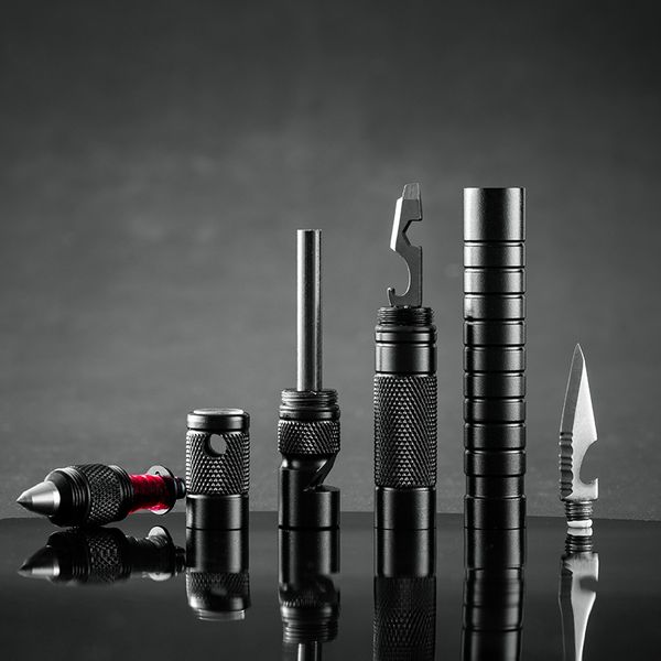 outdoor multi-function tactical pen fishing fire stick wild survival equipment waterproof flint tungsten steel defense pen, Silver
outdoor multi-function tactical pen fishing fire stick wild survival equipment waterproof flint tungsten steel defense pen, Silver