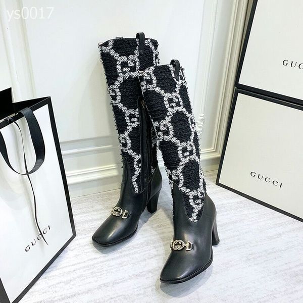 autumn and winter european station comfortable boots high-heeled women's boots side zipper colorblock stripe matching with ms. knight b, Black
autumn and winter european station comfortable boots high-heeled women's boots side zipper colorblock stripe matching with ms. knight b, Black