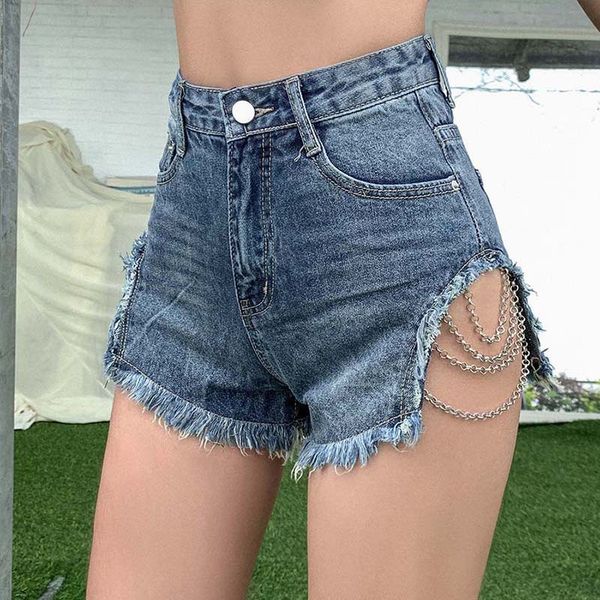 vintage chic harajuku tassel chain high waist denim shorts summer street preppy style jeans black blue denim shorts, White;black
vintage chic harajuku tassel chain high waist denim shorts summer street preppy style jeans black blue denim shorts, White;black