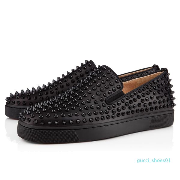 2019 new designer studded spikes flats shoes red with flat bottoms shoes mens womens party lovers genuine leather sneakers size 36-46 g1, Black
2019 new designer studded spikes flats shoes red with flat bottoms shoes mens womens party lovers genuine leather sneakers size 36-46 g1, Black