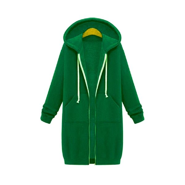 autumn winter fashion casual women long hoodies sweatshirt coat zip up outerwear 1 hooded jacket plus size outwear ladies, White
autumn winter fashion casual women long hoodies sweatshirt coat zip up outerwear 1 hooded jacket plus size outwear ladies, White
