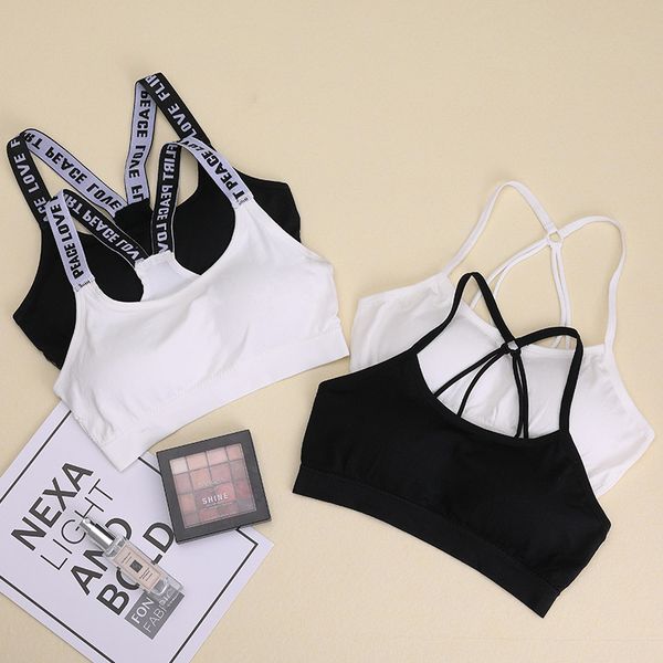 women sport bra black padded yoga brassiere fitness sports tank female sport yoga bra push up sports vest gym, White;black
women sport bra black padded yoga brassiere fitness sports tank female sport yoga bra push up sports vest gym, White;black