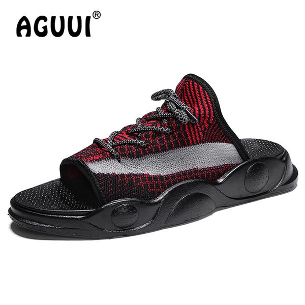 men breathable slippers outdoor peep toe beach shoes male non-slip casual slides chanclas hombre size 39-44, Black
men breathable slippers outdoor peep toe beach shoes male non-slip casual slides chanclas hombre size 39-44, Black