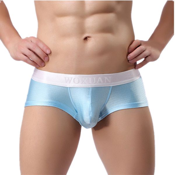 woxuan brand man silk slips mini boxers shorts underwear gay male bulge pouch trunks panties underpants, Black;white
woxuan brand man silk slips mini boxers shorts underwear gay male bulge pouch trunks panties underpants, Black;white