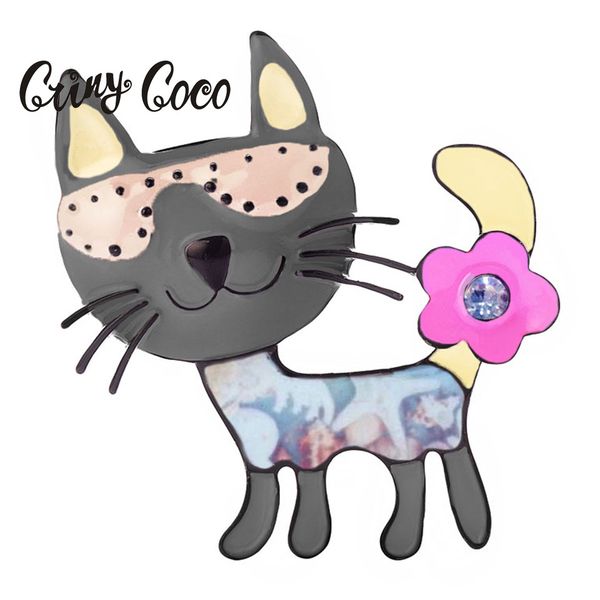 cring coco 2019 classical cute girl alloy cat brooches & pins charms enamel cartoon animal clothes pin brooch bag jewelry gift, Gray
cring coco 2019 classical cute girl alloy cat brooches & pins charms enamel cartoon animal clothes pin brooch bag jewelry gift, Gray