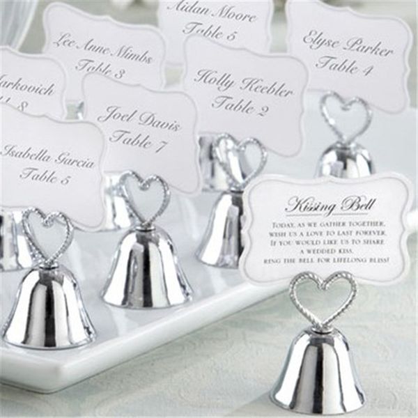 gold and silver kissing bell" bell place card holder/p holder wedding table decoration favors dhl
gold and silver kissing bell" bell place card holder/p holder wedding table decoration favors dhl
