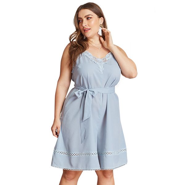 plus size 3xl 4xl playsuits lace v-neck blue strap female rompers lacing sleeveless summer sashes playsuits women bodysuits, Black;white
plus size 3xl 4xl playsuits lace v-neck blue strap female rompers lacing sleeveless summer sashes playsuits women bodysuits, Black;white