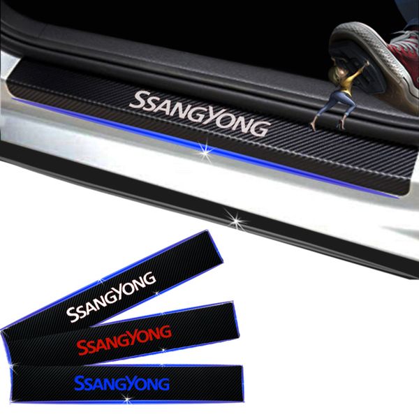 for ssangyong kyron rexton korando actyon carbon fiber vinyl sticker car door sill protector scuff plate car accessories 4pcs
for ssangyong kyron rexton korando actyon carbon fiber vinyl sticker car door sill protector scuff plate car accessories 4pcs