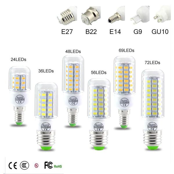 SMD5730 E27 GU10 B22 E14 G9 Светодиодная лампа 7 Вт 12 Вт 15 Вт 18 Вт 20 Вт 220 В 110 В угол наклона SMD Светодиодная лампа Led Corn light
SMD5730 E27 GU10 B22 E14 G9 Светодиодная лампа 7 Вт 12 Вт 15 Вт 18 Вт 20 Вт 220 В 110 В угол наклона SMD Светодиодная лампа Led Corn light
