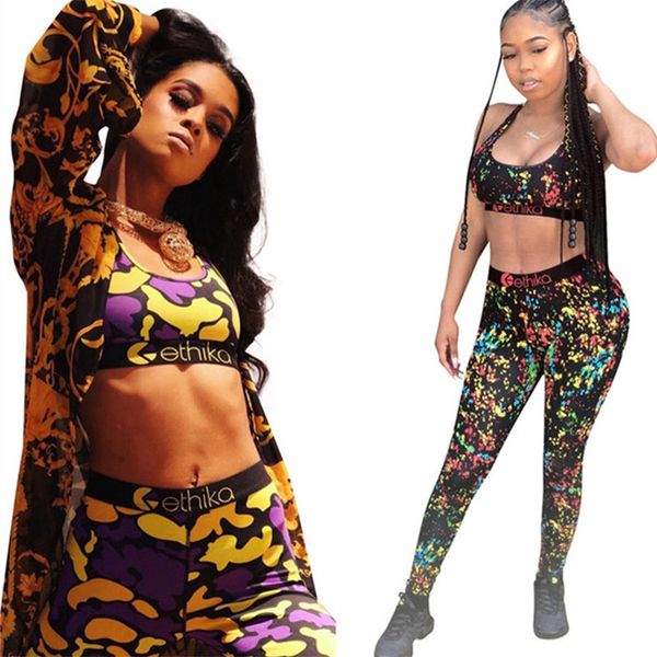 women trendy tracksuit sleeveless bra vest + pants leggins 2 piece set summer designer outfits fashion sportswear crop sports suit s-xl, White
women trendy tracksuit sleeveless bra vest + pants leggins 2 piece set summer designer outfits fashion sportswear crop sports suit s-xl, White
