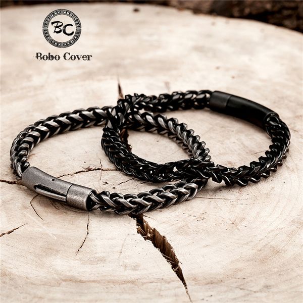 retro silver black chain bracelets for men's punk gold stainless steel curb cuban link chain accessories charm male jewelry gift, Golden;silver
retro silver black chain bracelets for men's punk gold stainless steel curb cuban link chain accessories charm male jewelry gift, Golden;silver