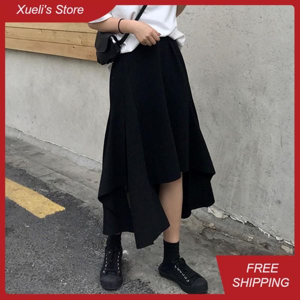 skirts women skirt for fashion high waist solid color beach midi a-line school irregular 2021 jupe femme, Black
skirts women skirt for fashion high waist solid color beach midi a-line school irregular 2021 jupe femme, Black
